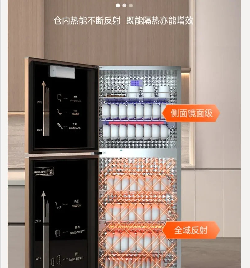 220V Royalstar Small Disinfection Cabinet Portable High Temperature Kitchen Commercial Household Desktop UV Sterilizer WAQ Main image