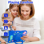 BDF Tablet for Kids 7 Inch Android 11 System 32 GB WiFi Bluetooth Dual Camera Educational Software Installed with Proof Case