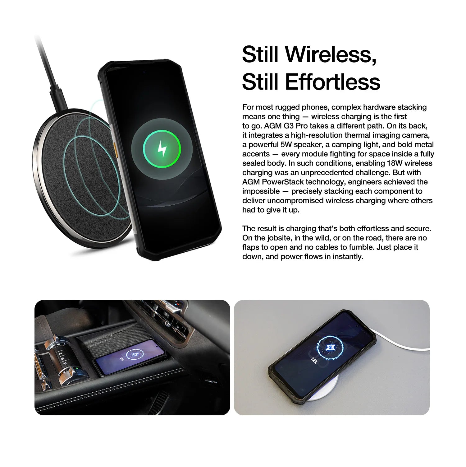 AGM G3 PRO 5G Rugged Phone 512GB ROM +24(12+12)GB RAM Thermal Imaging Camera Smartphone Android15 Fast Charge  Wireless Charging