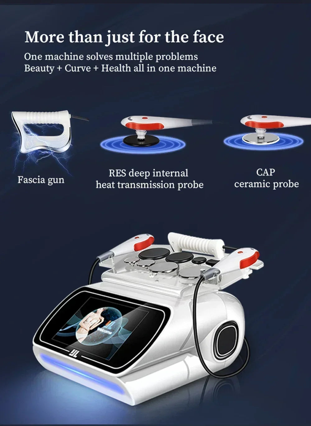 Portable 448KHZ  Tecar Therapy RET CET Diathermy Body Sliming Machine Pain Relief Skin Tightening Deep Care 2024 NEW Massager