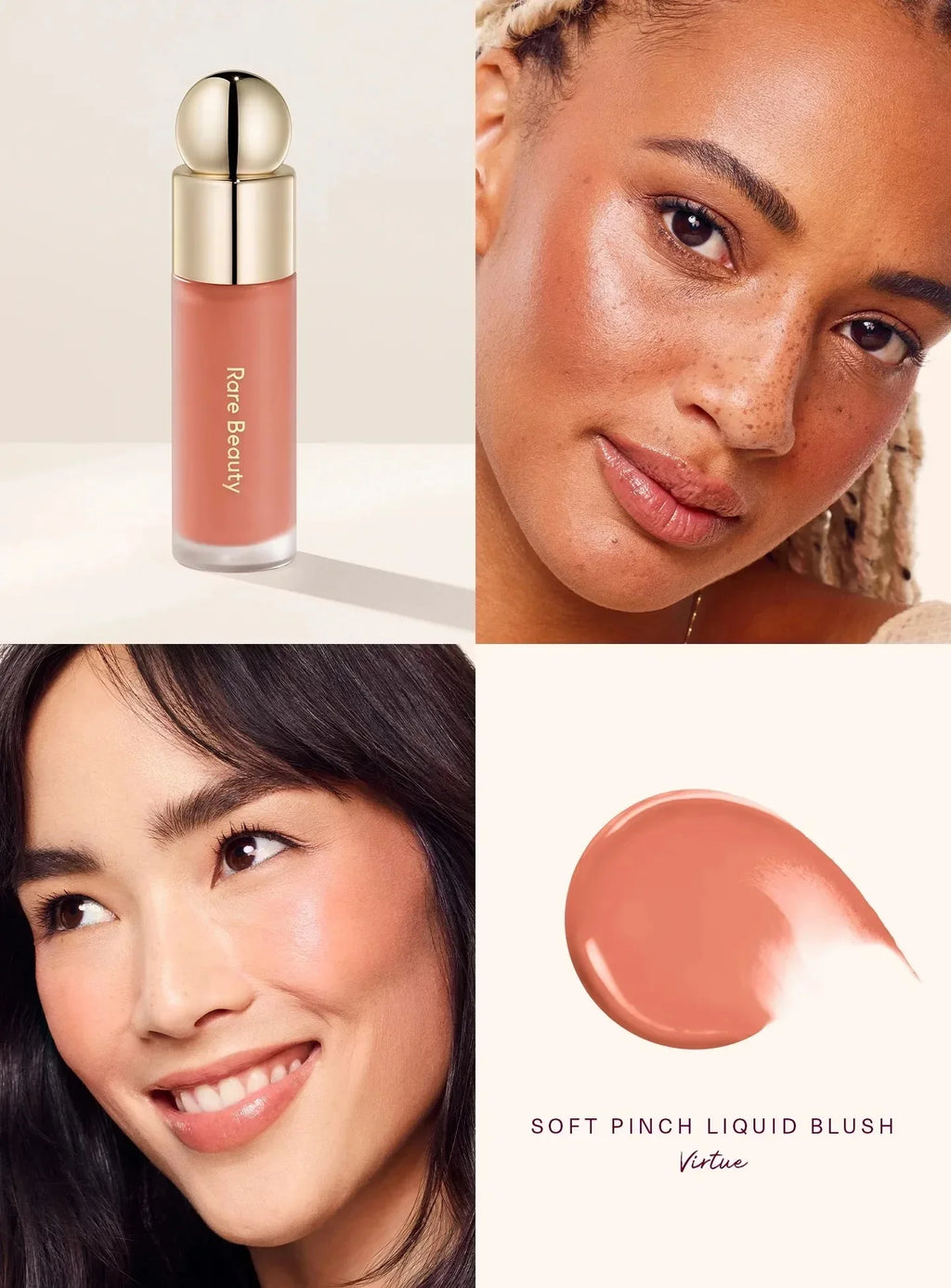 Rare Beauty Happy Lucky Love Blush Long Lasting Plump Seamless Liquid Blush Dewy Waterproof Mositure Face Women Cosmetic Makeup