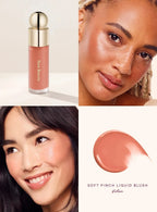 Rare Beauty Happy Lucky Love Blush Long Lasting Plump Seamless Liquid Blush Dewy Waterproof Mositure Face Women Cosmetic Makeup