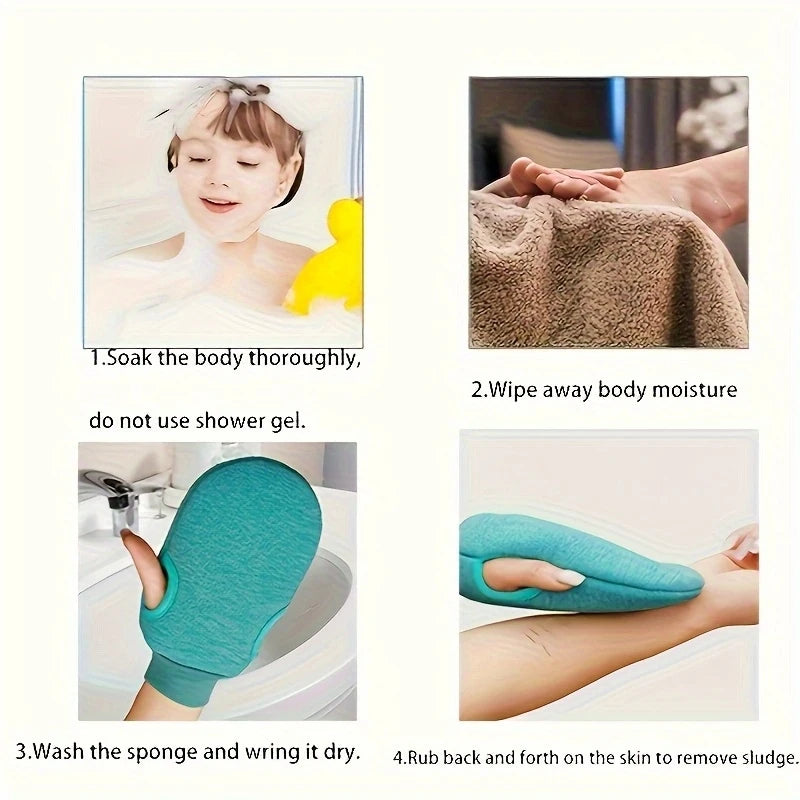 1Pcs Exfoliating Glove - Exfoliate Glove For Dead Skin Bath Exfoliating Gloves For Shower Spa Massage Body Scrub,bath accessory