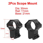 2PCS Hunting Rifle Scope Mount Ring for Dia 25.4mm 30mm 35m Tactical Scope Flashlight 11mm 20mm Picatinny Rail Mount Accessories