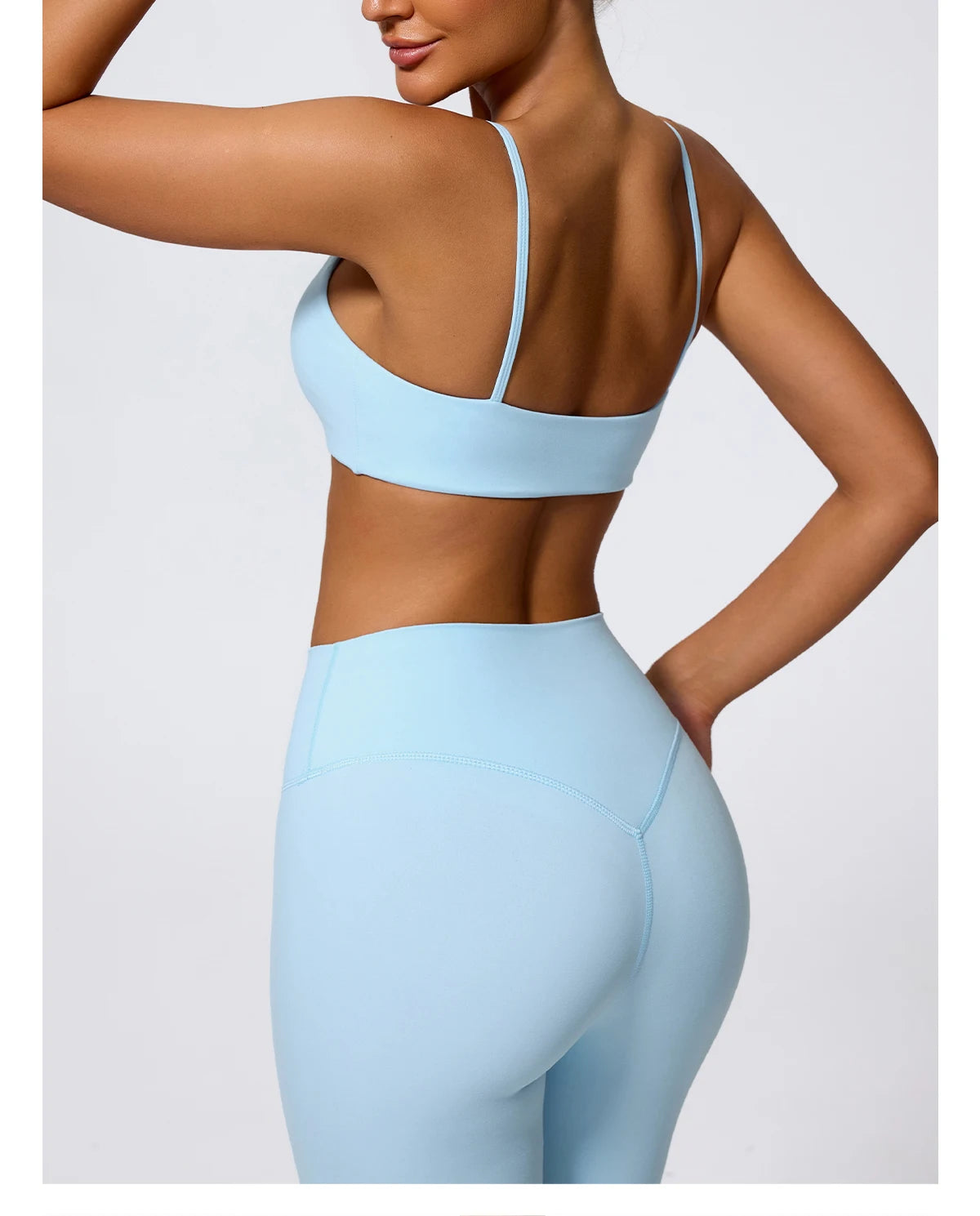 Hearuisavy Summer Super-Soft 2Pcs Women's Running Sports Shorts Set Breathable Fitness Yoga Bra Casual Push Up Workout Crop Top