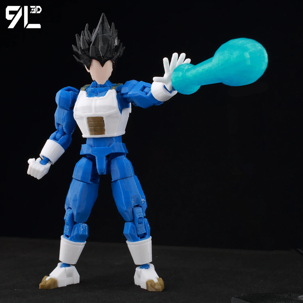 9L3D Printed Dragon Ball Son Goku Vegeta Beerus Frieza Anime Lucky13 Dummy13 Titan13 Action Figures Multi-Jointed Movable Toys