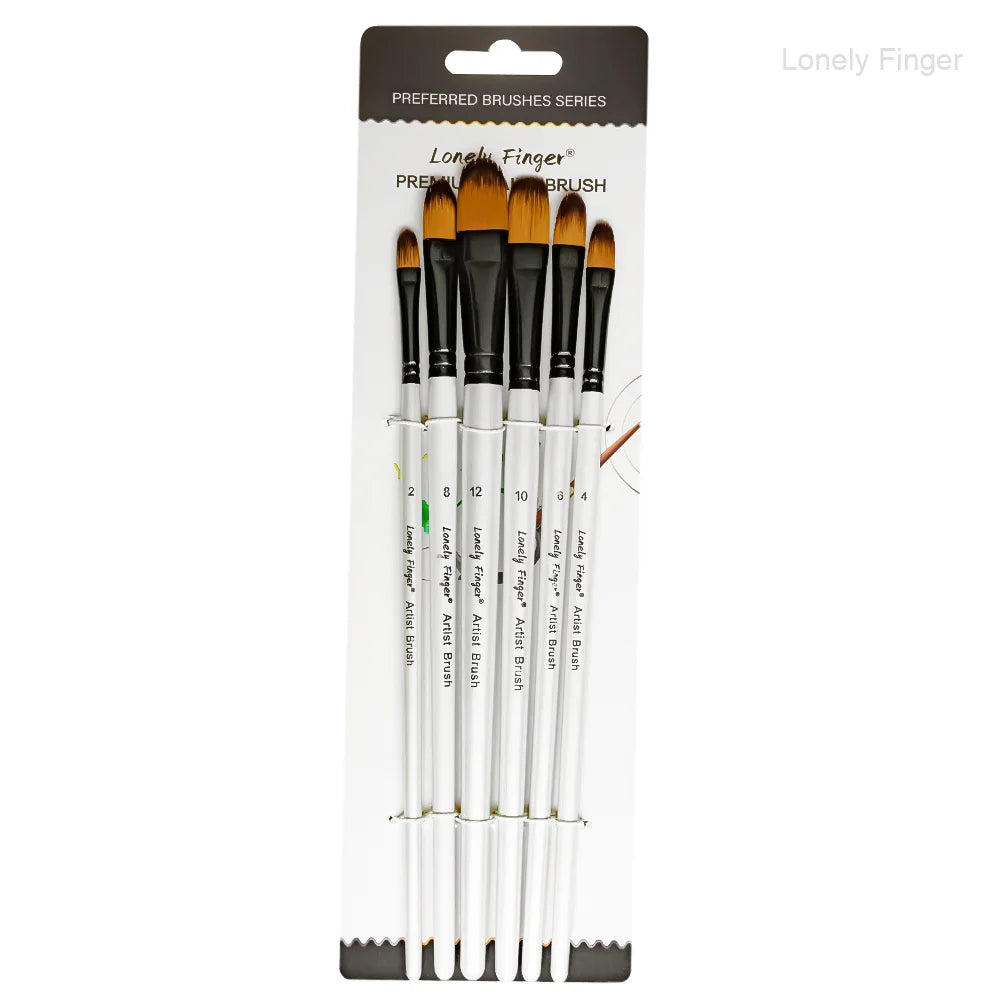 6/24/30Pcs Artist Paint Brush Set for Watercolor, Acrylic, Oil and All Media, Suitable for Canvas, Paper, Ceramic, Nylon Hair, W