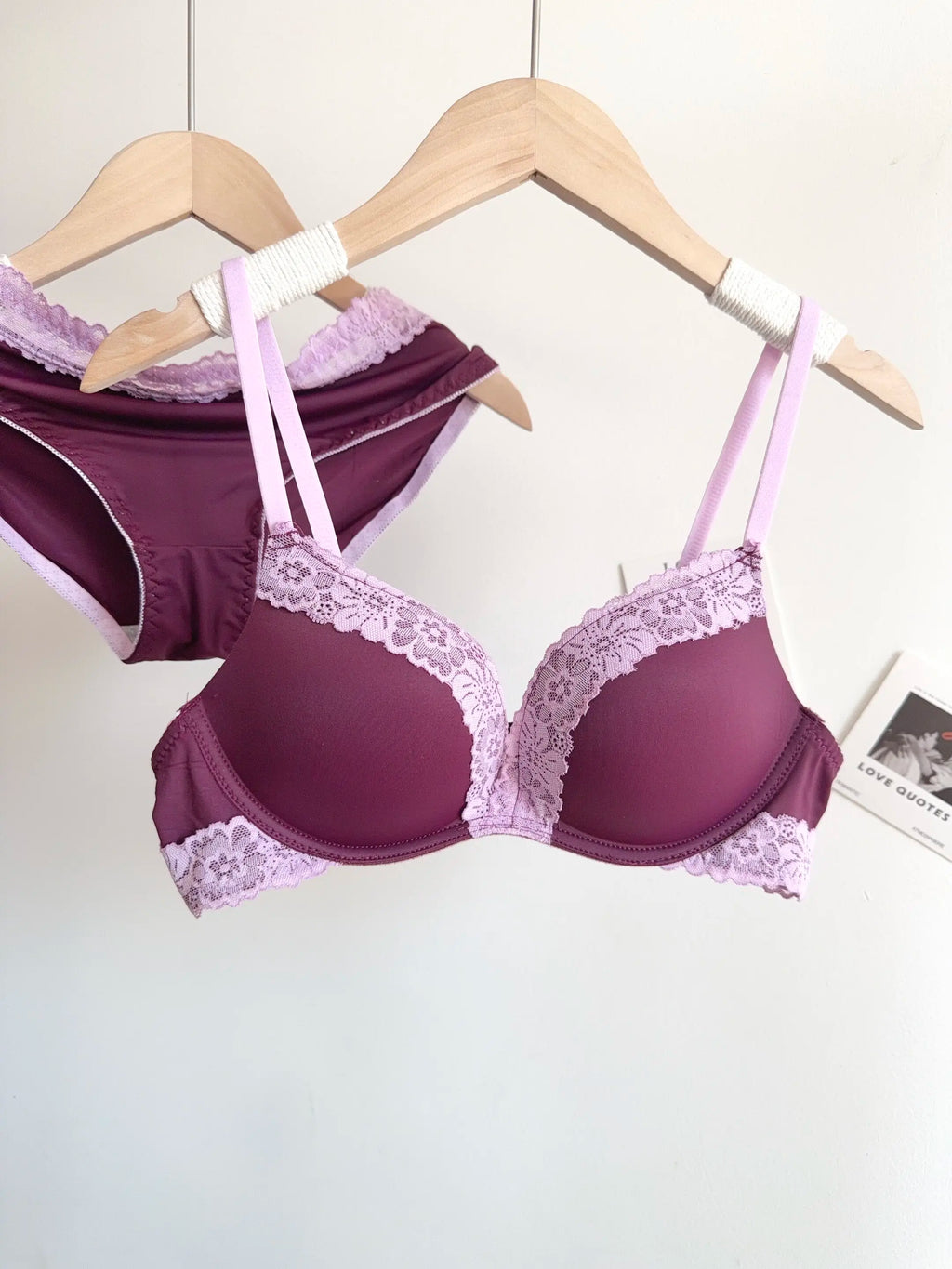 Sexy Leopard Print Lingerie Set Women Wireless Invisible Push Up Small Breasts,adjustable A To C Cup,sheer Lace Pure Design, S-X
