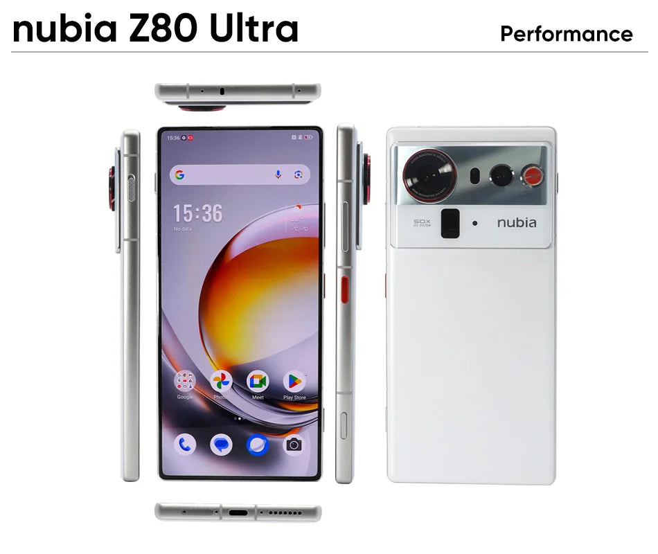 Global Version Zte Nubia Z80 Ultra 5g Snapdragon 8 Elite Gen 5 7200Mah 6.85'' 144Hz Oled Display 90W Fast Charging 64Mp+50Mp Ai Camera Nfc Google Play