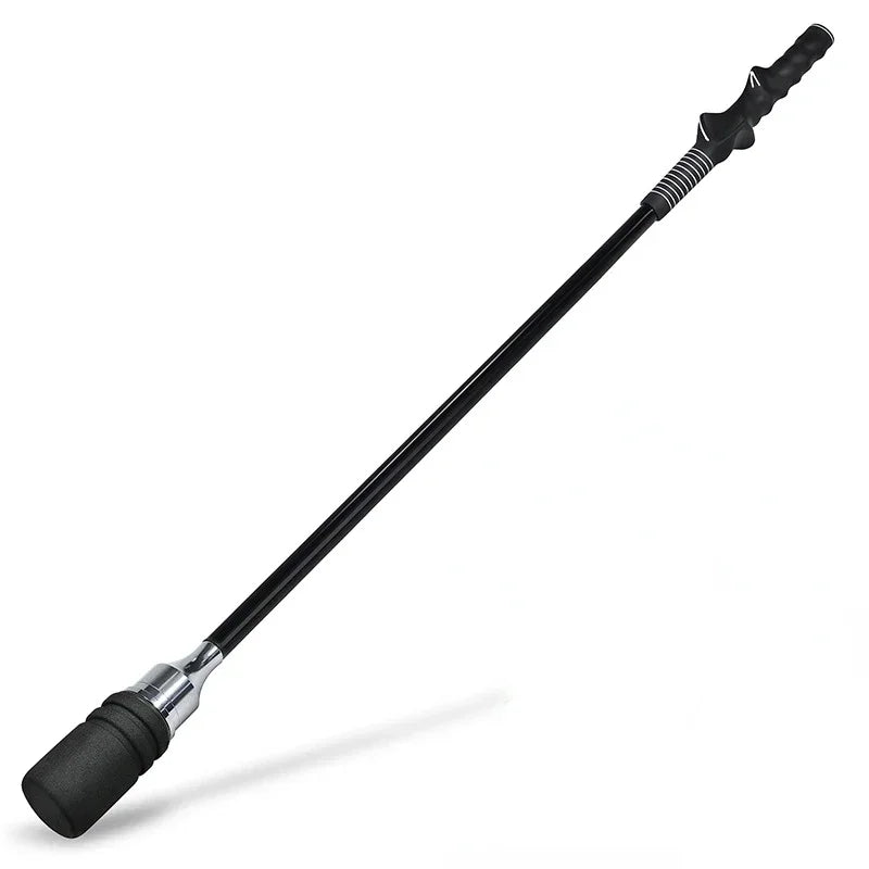 MO EYES Golf Swing Trainer Black Indoor and Outdoor Practice Stick Hand Grip HGB031