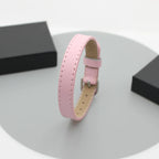 20pcs 10mm Genuine Real Leather Bracelet For Women Slide Letter Charms Wristband Jewelry Making DIY Pet Collar Keychain Band