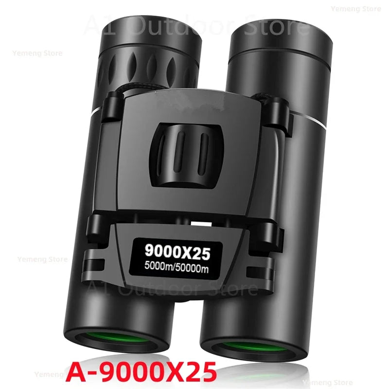 Powerful Long Range Binoculars Monocular Telescope Folding Portable BAK4 FMC Optics Jumelles for Outdoor Camping Hunting Concert