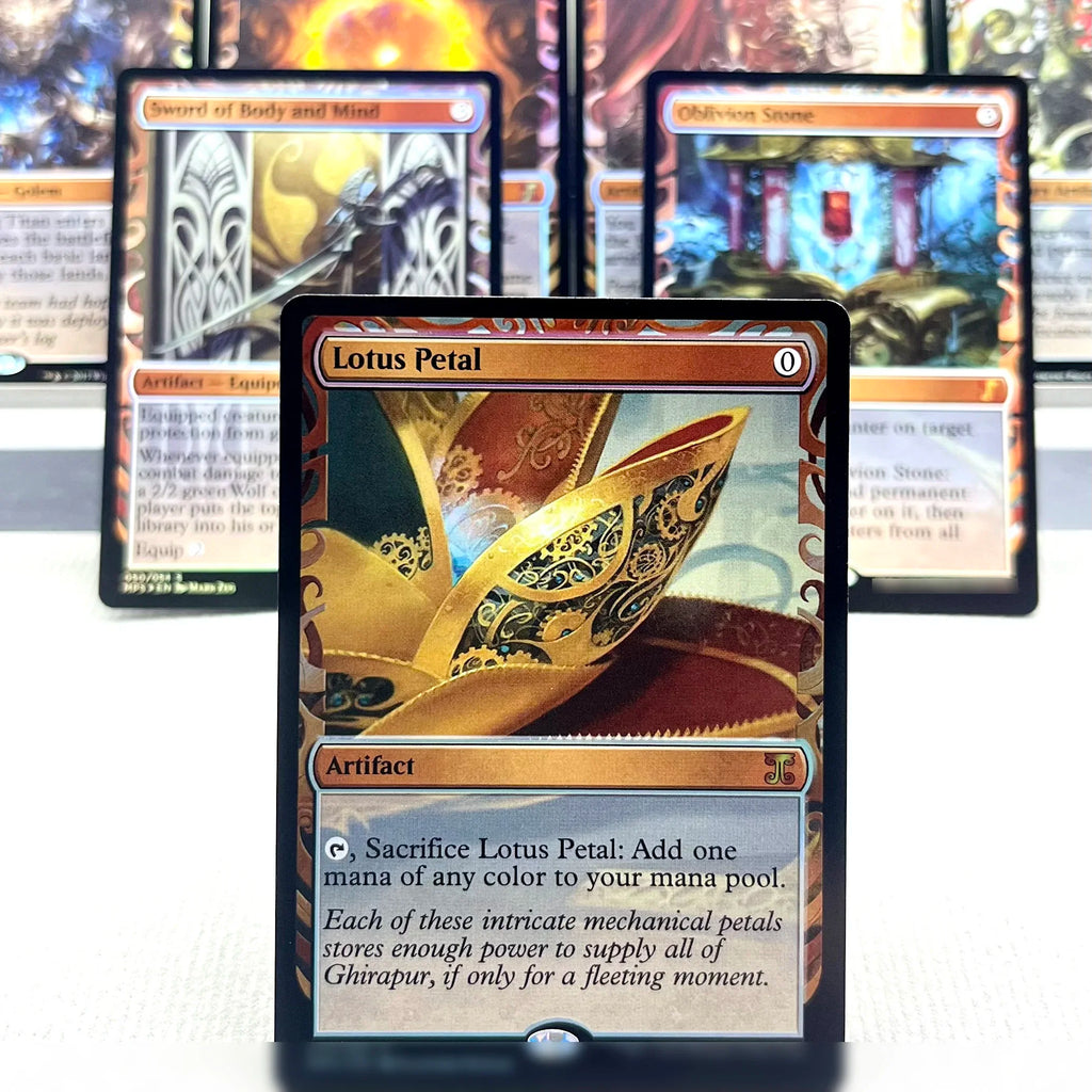 MPS FOIL2-02 TCG Cards for Home Play magical Proxy Sol Ring Lotus Petal the Oblivion Stone Extraplanar Lens Noxious gather