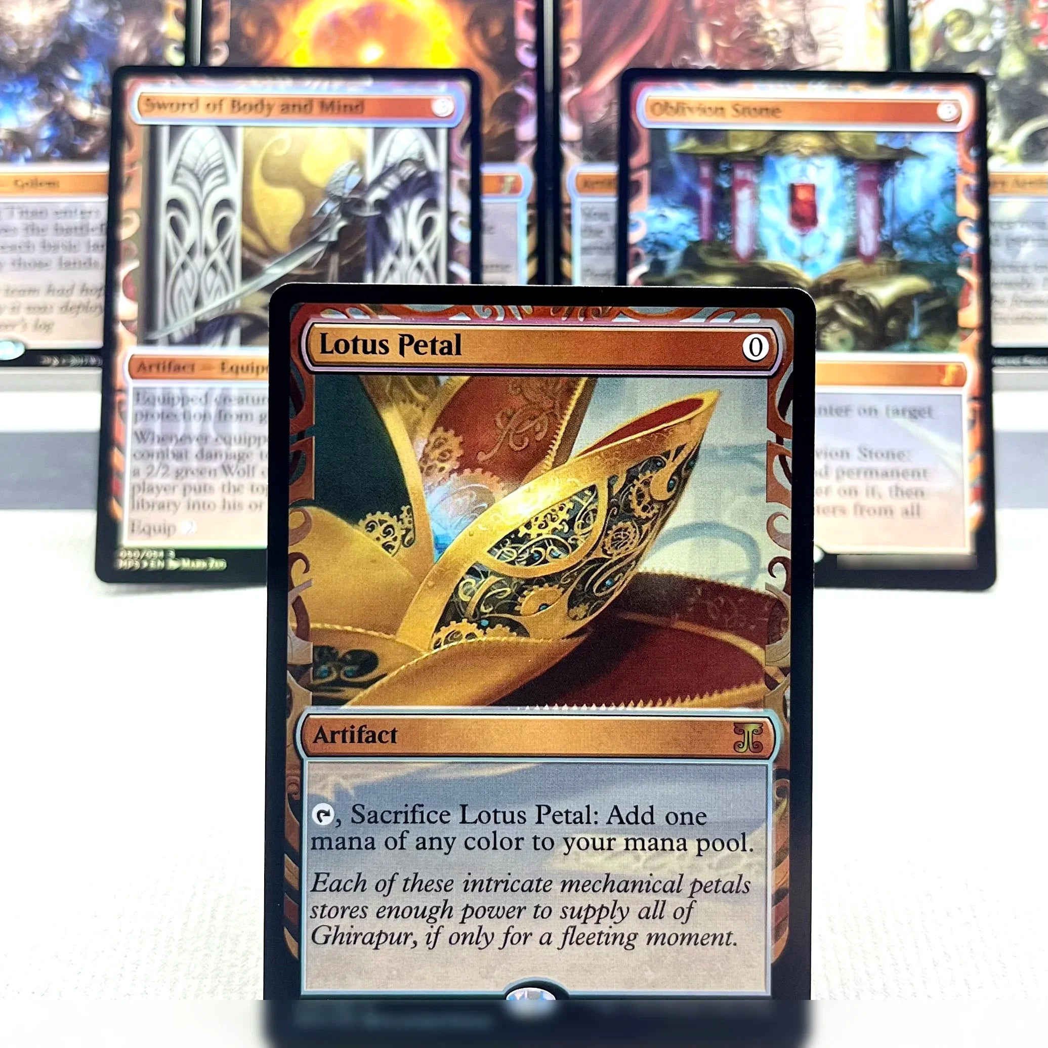 MPS FOIL2-02 TCG Cards for Home Play magical Proxy Sol Ring Lotus Petal the Oblivion Stone Extraplanar Lens Noxious gather