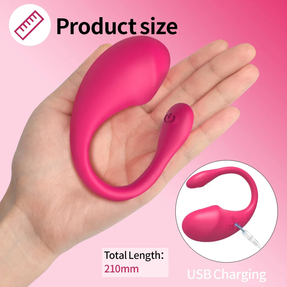 Wireless Bluetooth G Spot Vibrator for Women APP Remote Control Wear Vibrating Egg G Spot Clitoral Stimulator Sex Toys for Adult