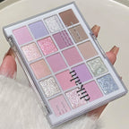 DIKALU 20-Color Korean Low Saturation Eyeshadow Tray Matte Waterproof Brown Pink Eye Shadow Palette Long-lasting Daily Makeup