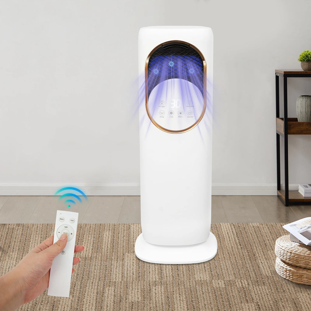 Portable Mini Air Conditioner Cooler Fan 4L Capacity 90° Rotatable 1-8H Timed On-Off Easy Maintenance for Home And Office Use