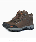 RAN Cow Leather Hiking Boots Men For men Outdoor Sport Walking Sneakers trekking Snow Shoes women Climbing Mountain Hunting boot
