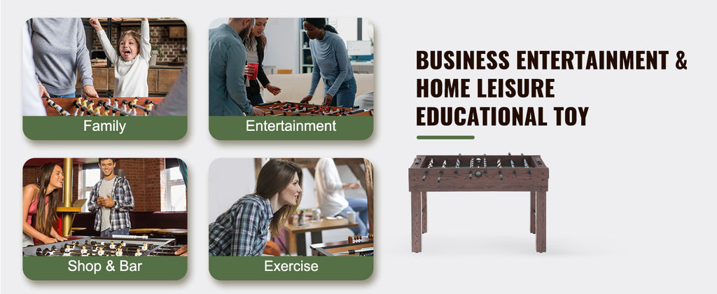 SucceBuy 55inch Foosball Table  Standard Size Foosball Table Indoor Full Size Foosball Table for Home, Family, and Game Room