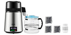 SucceBuy 4L Water Distiller Purifier Filter 1 L/H Distilling Speed Dispenser Drinking Bottle Softener Touch Screen Home Use